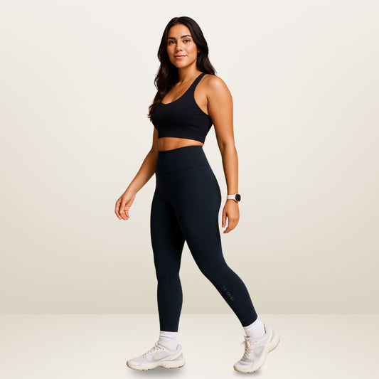 You Are Worthy Classic Buttery Soft High Waisted Yoga Leggings - Sapphire Navy