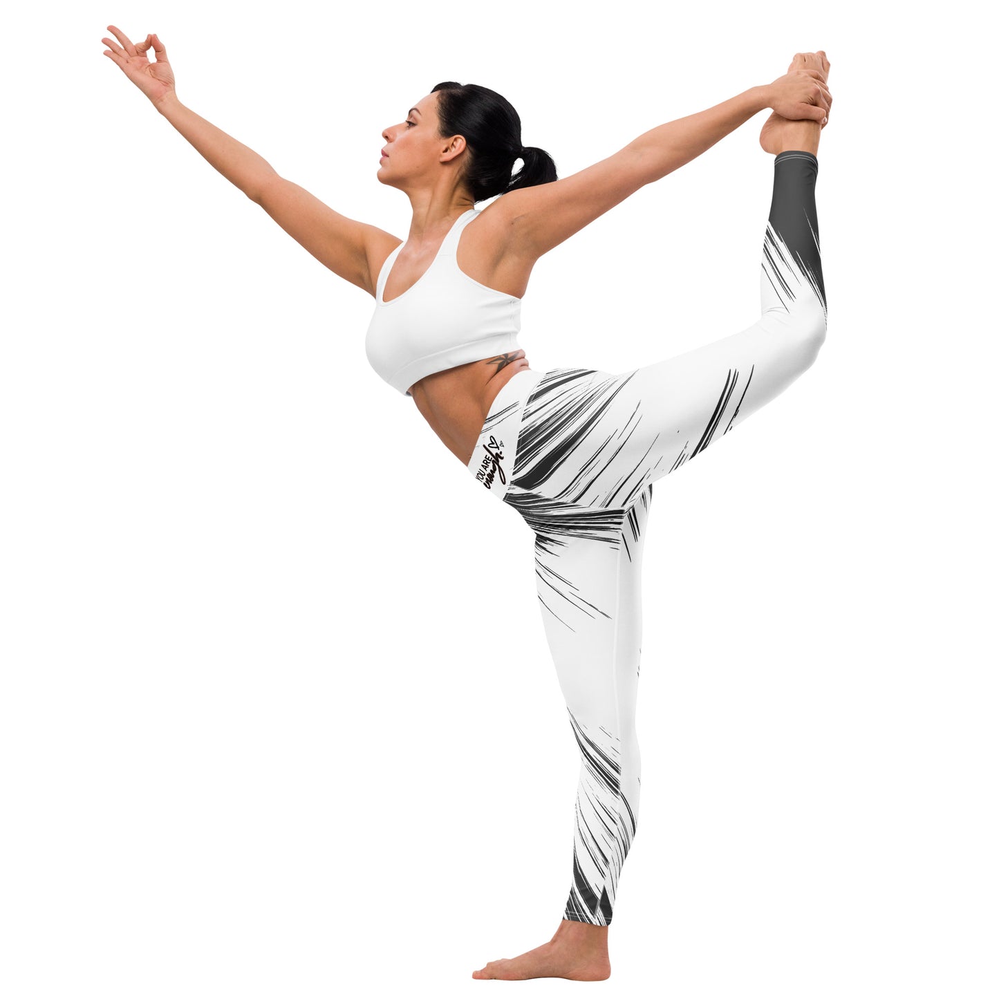 You Are Enough – High-Waisted Yoga Leggings for Mamas Who Move with Love