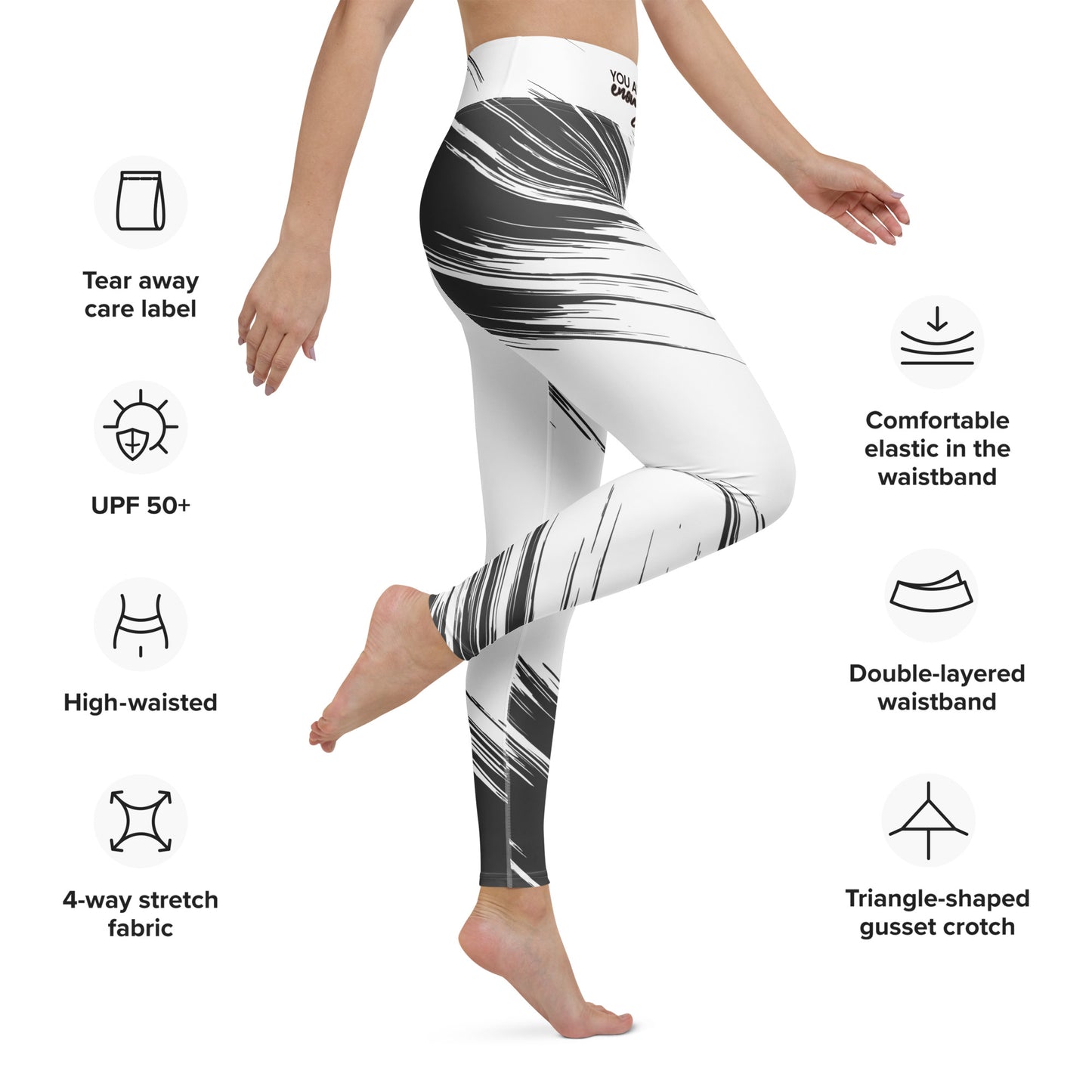 You Are Enough – High-Waisted Yoga Leggings for Mamas Who Move with Love