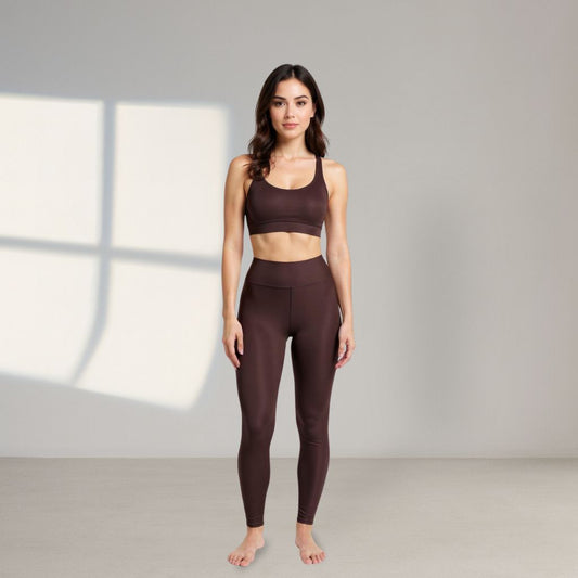 You Are Worthy Classic Buttery Soft High Waisted Leggings - Oxblood Burgundy