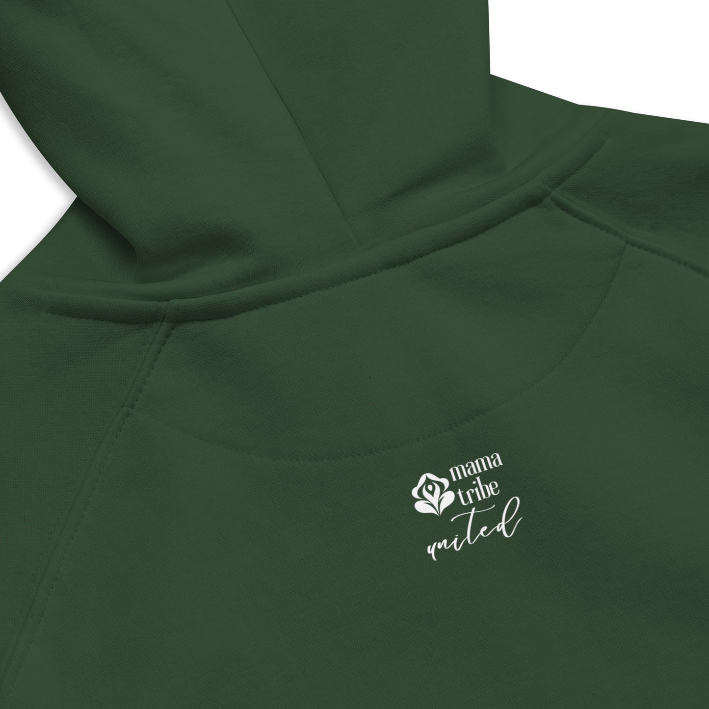 You Are Worthy Embroidered Eco Raglan Hoodie - Black, Burgundy, Green
