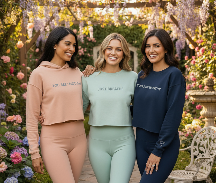 Mamas in solidarity, wearing Mama Tribe United's Soulful Athleisure. Shop now.