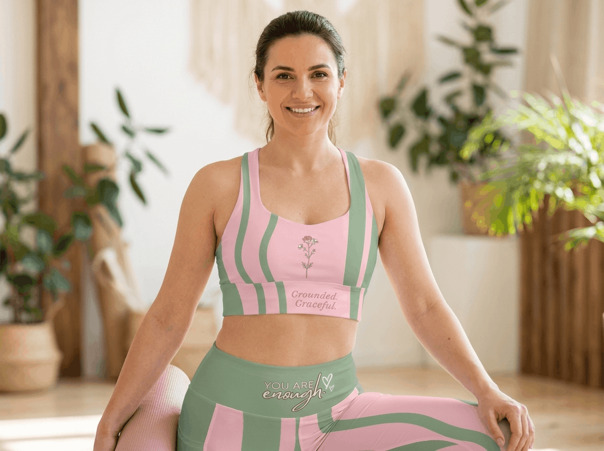 Grounded, Graceful Eco-Friendly Wildflower Sports Bra - The Wildflower Edit