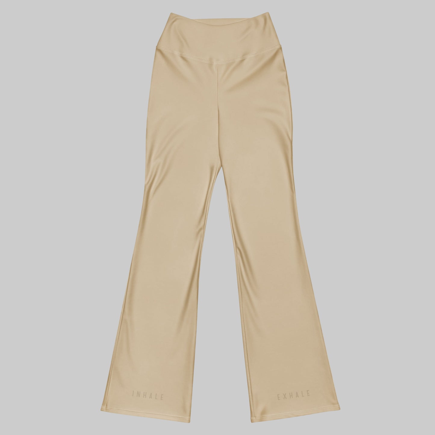 Just Breathe Eco-Friendly Recycled Soft Flare Leggings - Warm Sand