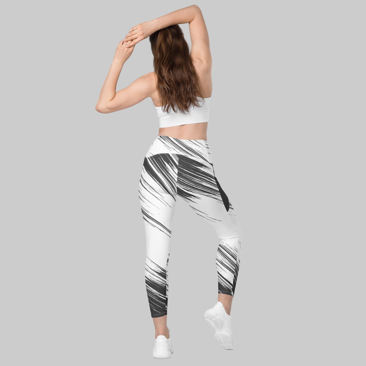 You Are Enough Eco-Friendly Recycled Leggings with Pockets - Airbrush