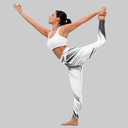 You Are Enough – Buttery-Soft High-Waisted Yoga Leggings - Airbrush