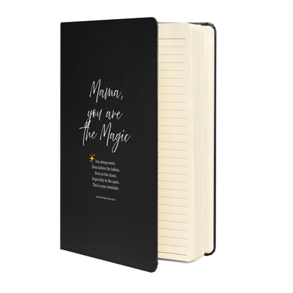 Mama, You Are the Magic – Daily Affirmation Journal - Hardcover Bound Notebook (White Text on Cover)