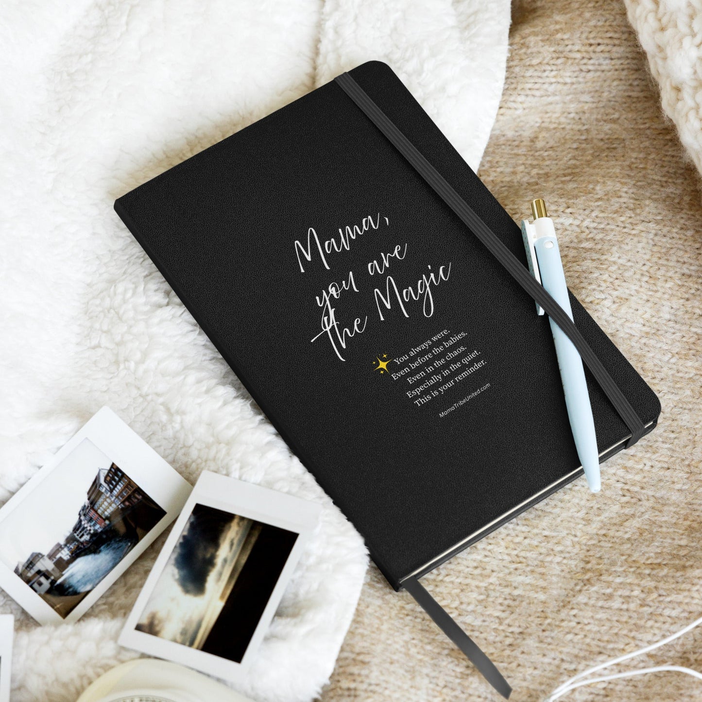 Mama, You Are the Magic – Daily Affirmation Journal - Hardcover Bound Notebook (White Text on Cover)