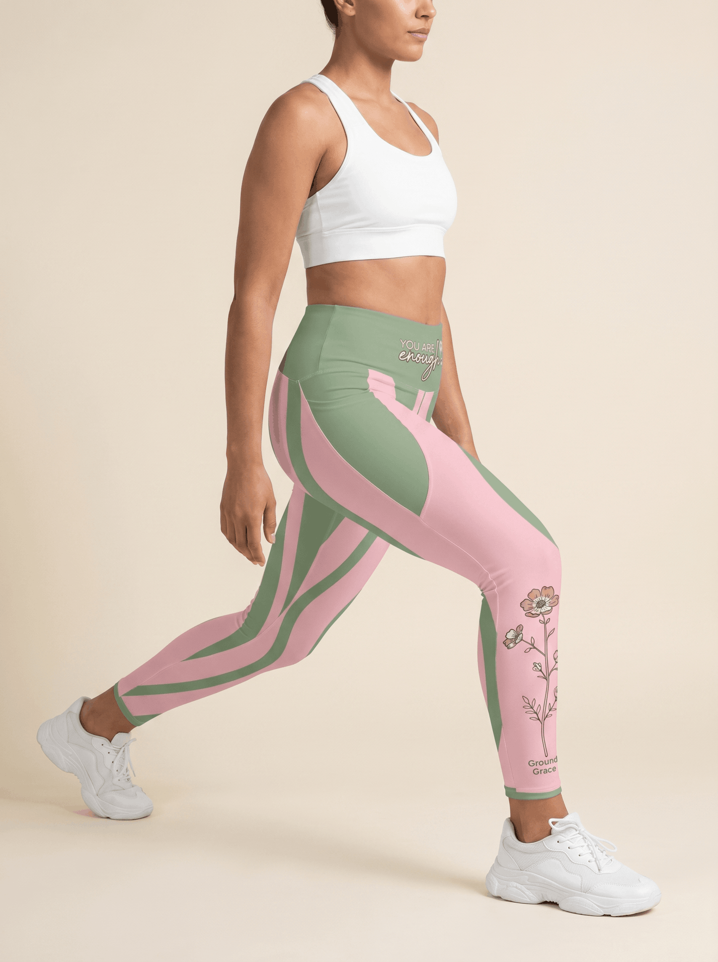 Grounded, Graceful Recycled Leggings with Pockets - The Wildflower Edit