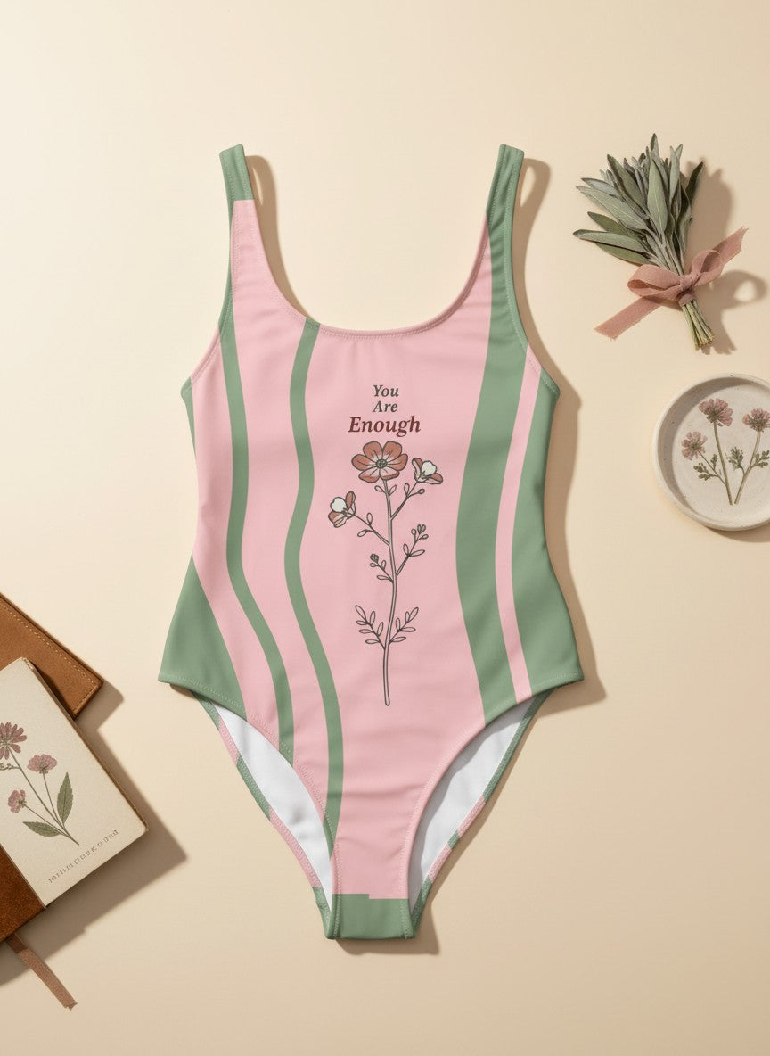 Grounded Graceful Eco-Friendly One-Piece Swimsuit - The Wildflower Edit