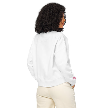 You Are Enough Women’s Organic Crewneck Sweatshirt – Black, Pink, White