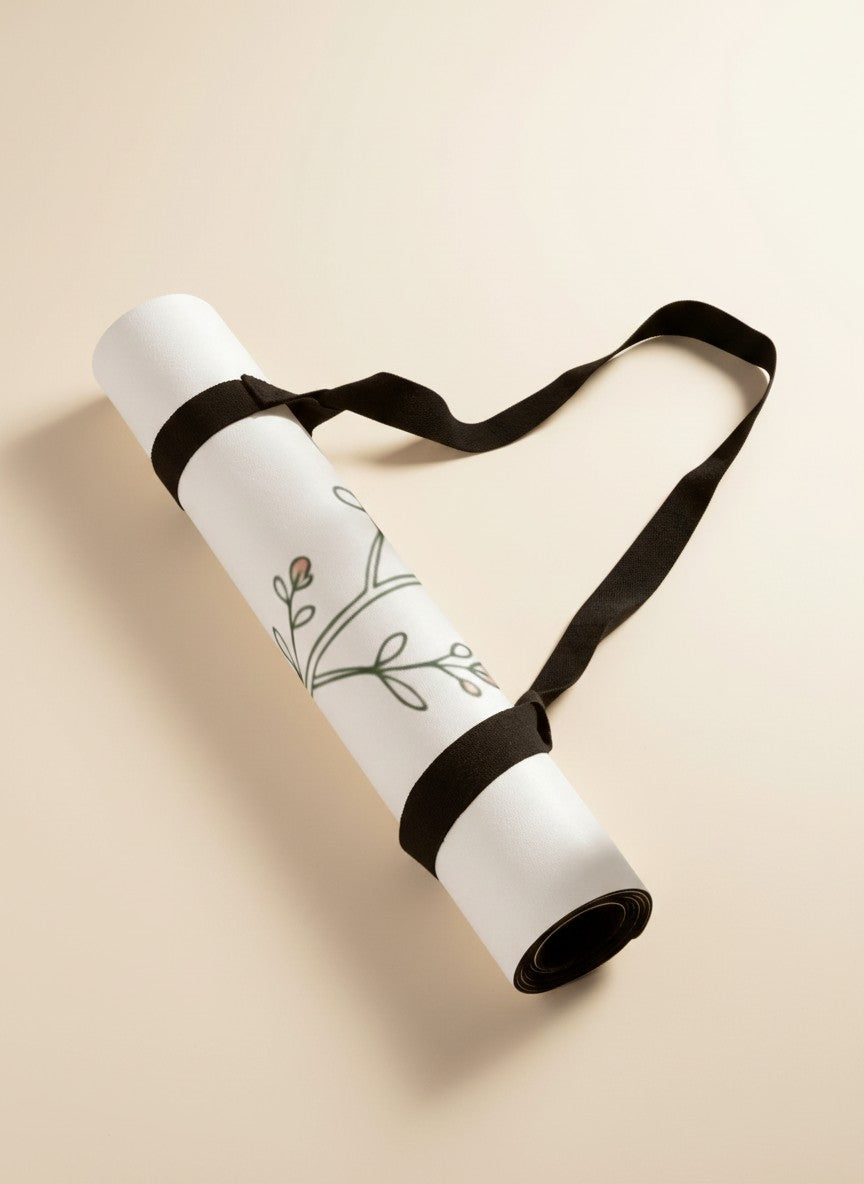 Grounded, Graceful Wildflower Yoga Mat With Carry-On Strap - The Wildflower Edit
